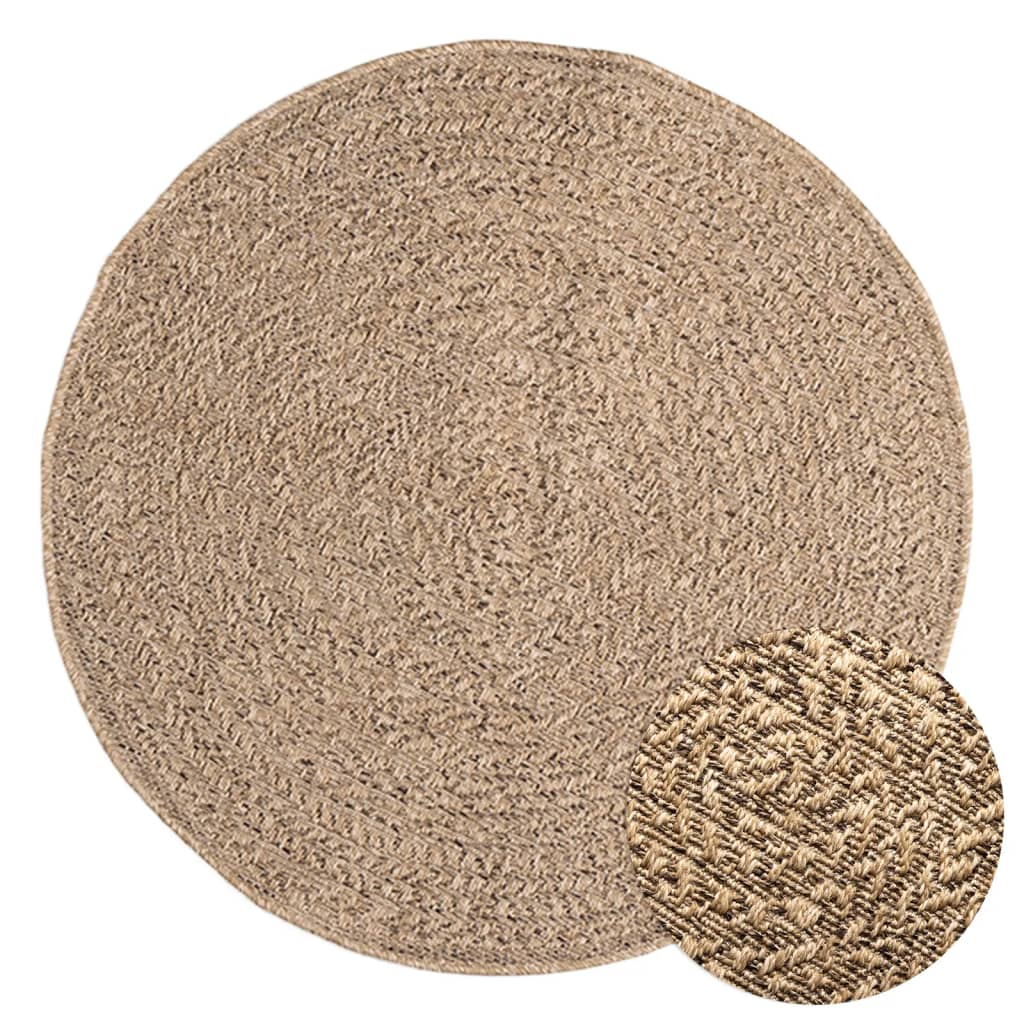 vidaXL Alfombra ZIZUR apariencia de yute interior y exterior 90 cm
