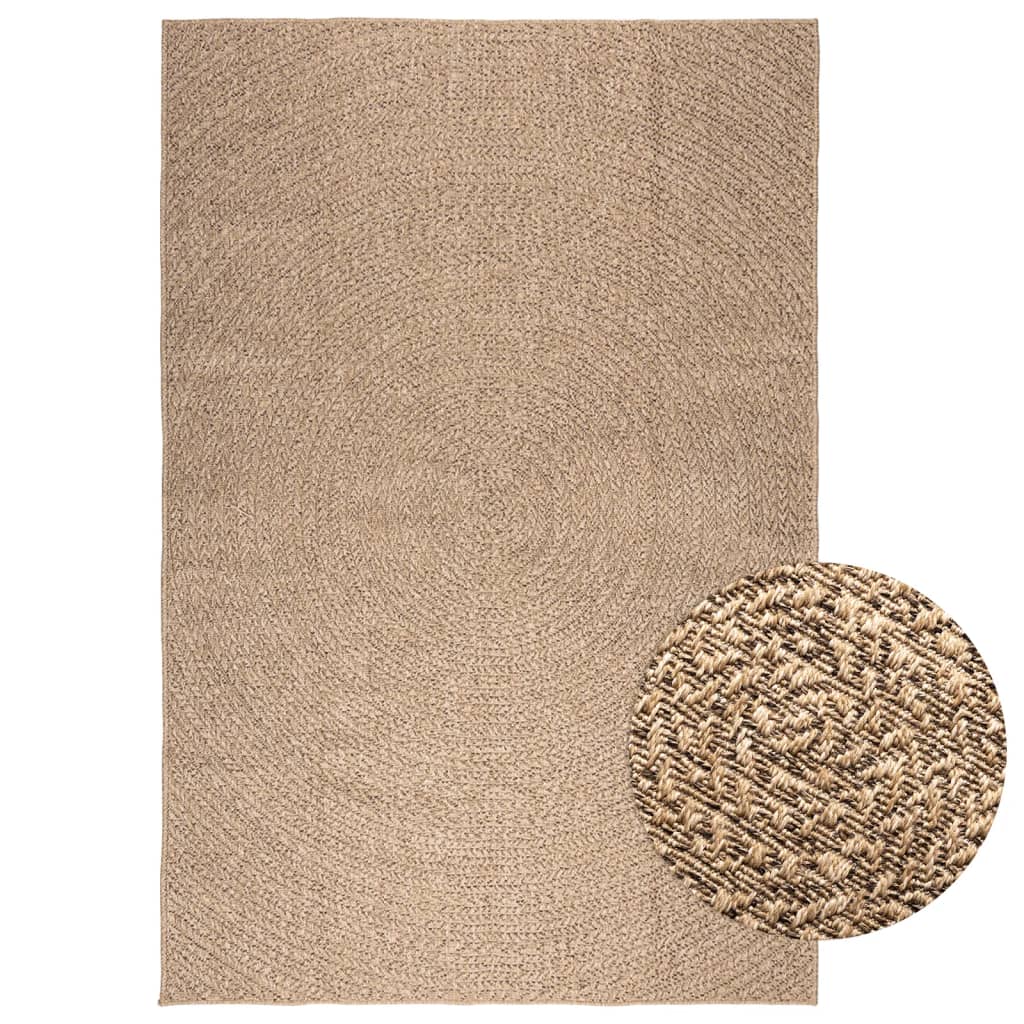 vidaXL Alfombra ZIZUR apariencia de yute interior y exterior 160x230 cm