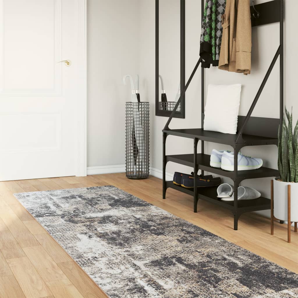 vidaXL Alfombra lavable multicolor 80x300 cm