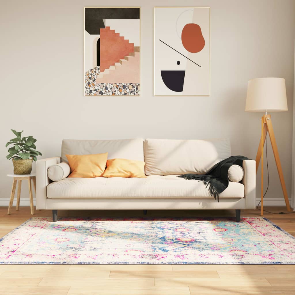 vidaXL Alfombra lavable multicolor 120x180 cm