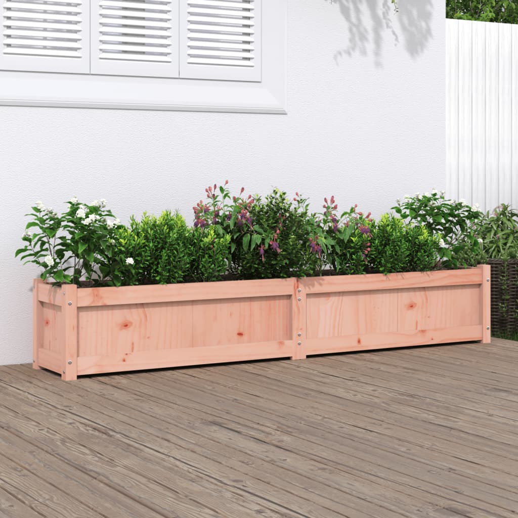 vidaXL Jardinera de madera maciza Douglas 180x31x31 cm