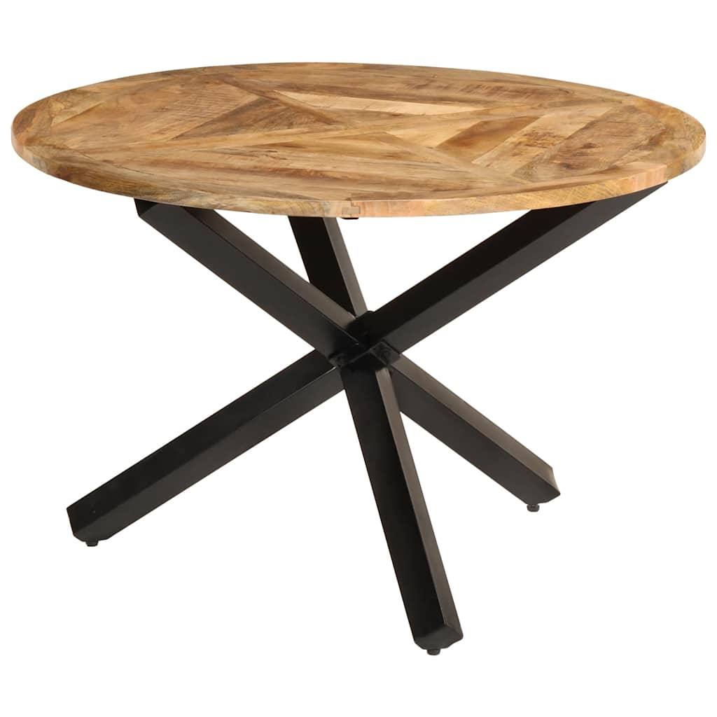 vidaXL Mesa de comedor madera maciza de mango sin tratar Ø110x75 cm