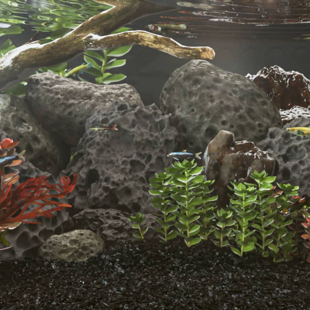 vidaXL Rocas volcánicas negras 25 kg 10-30 cm
