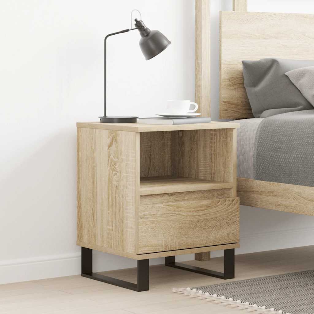 vidaXL Mesita de noche madera de ingeniería roble Sonoma 40x35x50 cm