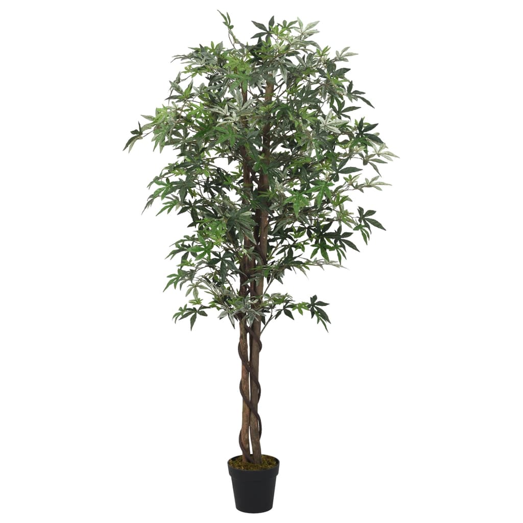 vidaXL Arce artificial con 756 hojas verde 200 cm
