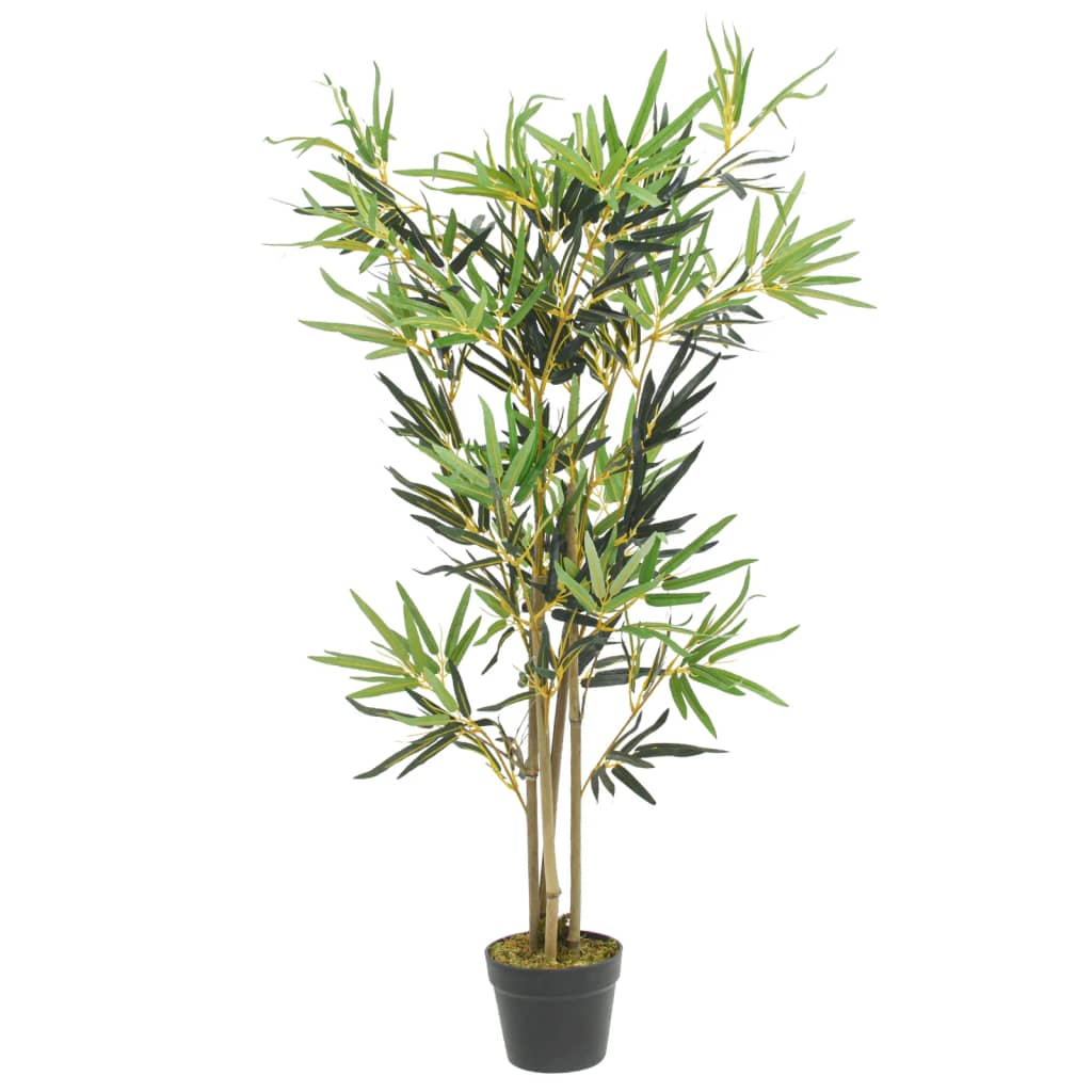 vidaXL Árbol de bambú artificial con 552 hojas verde 120 cm