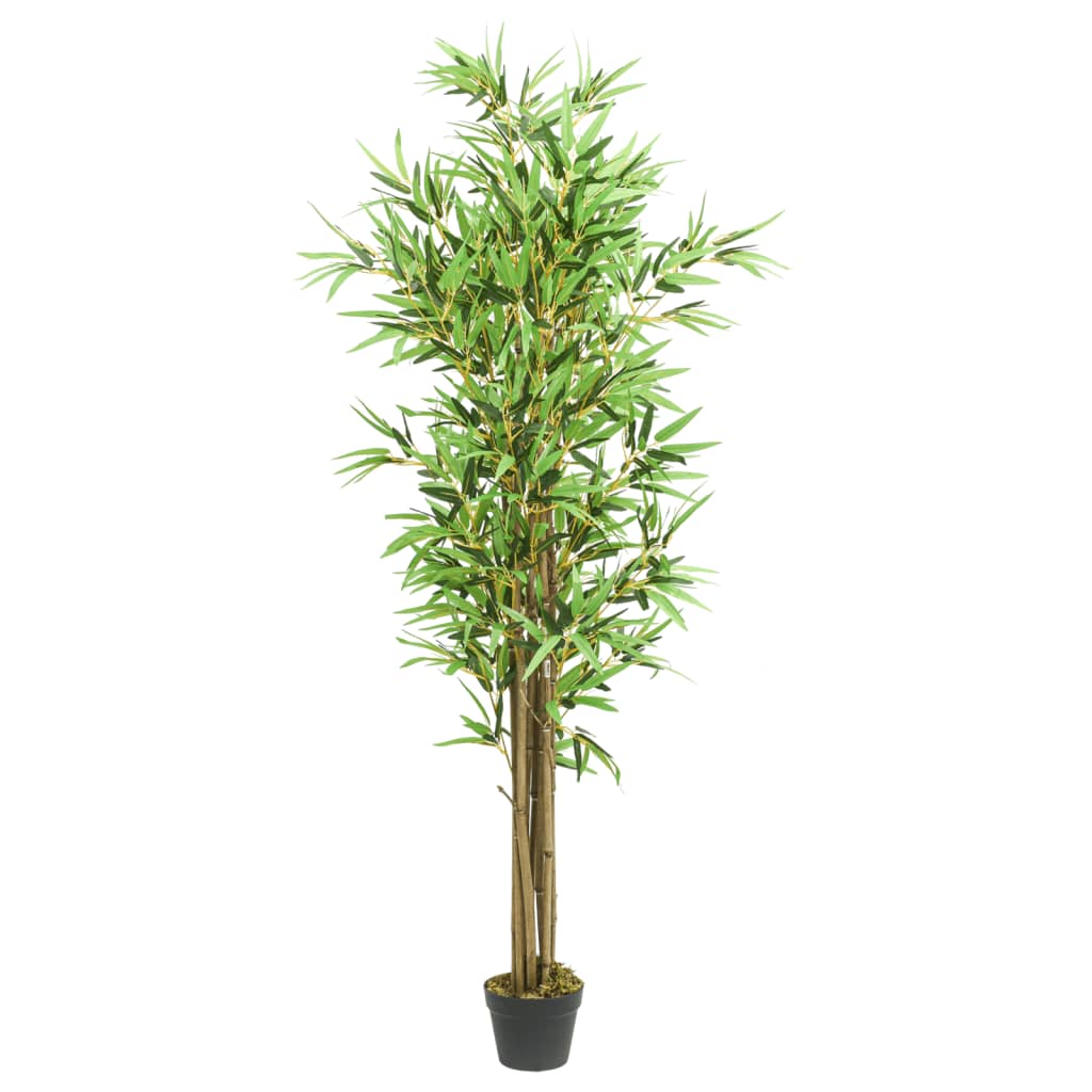 vidaXL Árbol de bambú artificial con 1288 hojas verde 180 cm