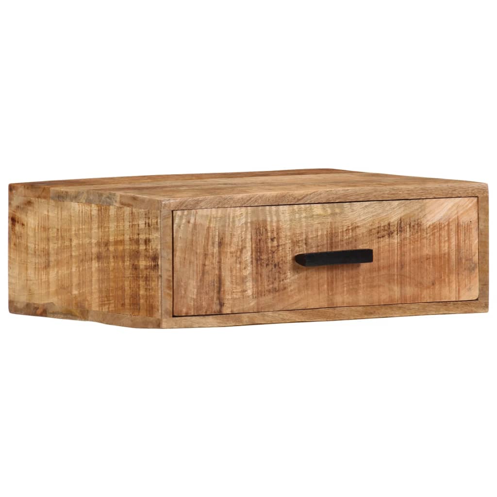 vidaXL Mesita de noche de pared madera maciza de acacia 40x30x13,5 cm