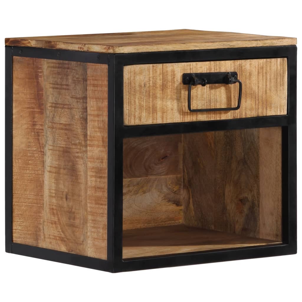 vidaXL Mesita de noche madera maciza de mango 40x35x40 cm