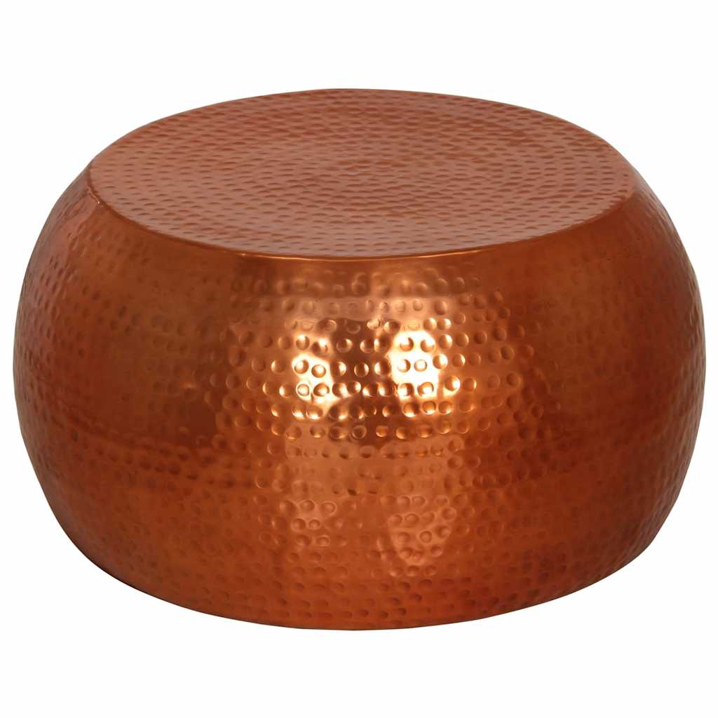 vidaXL Mesa de centro de aluminio color latón Ø55x28 cm
