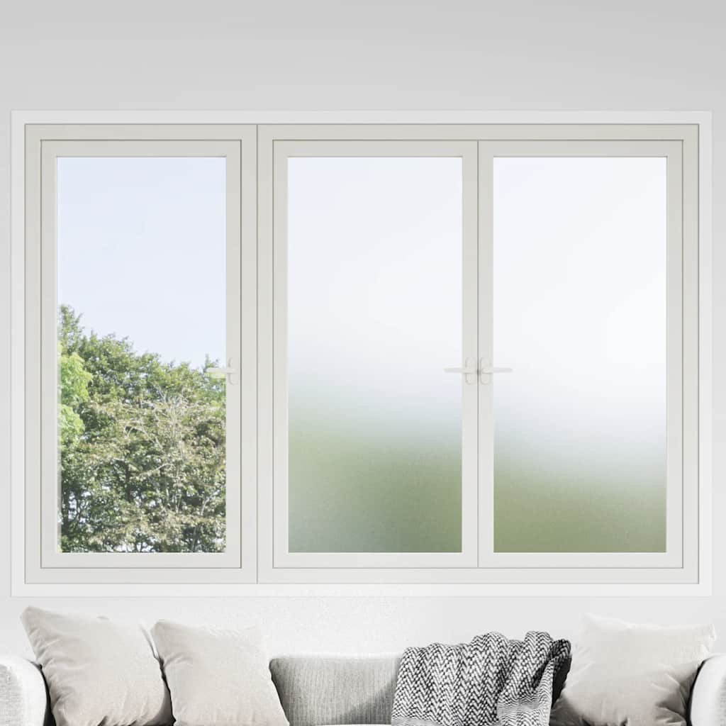 vidaXL Láminas de ventana PVC esmeriladas blanco