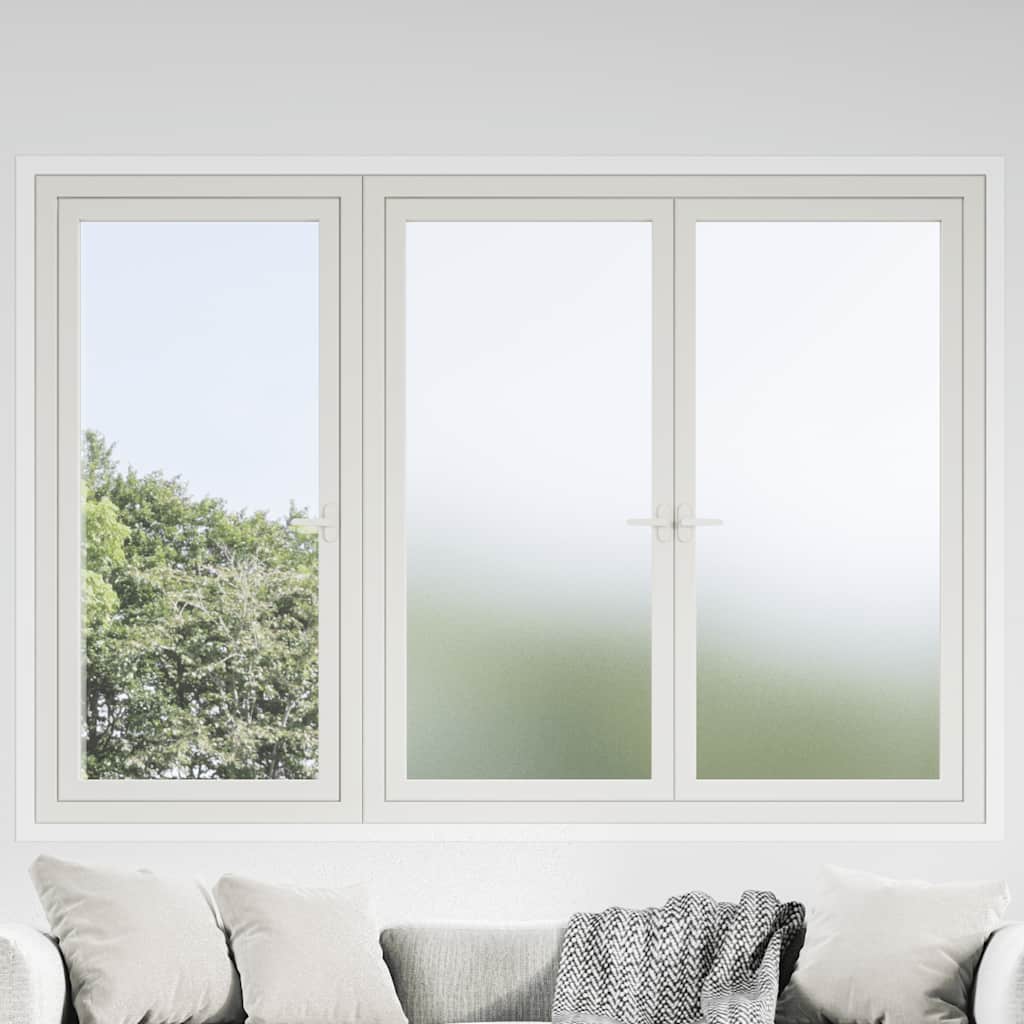 vidaXL Láminas de ventana PVC esmeriladas blanco