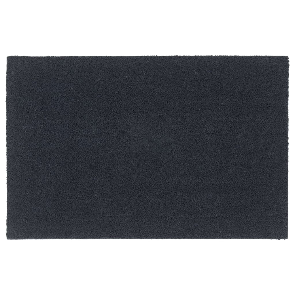 vidaXL Felpudo de fibra de coco gris oscuro 65x100 cm