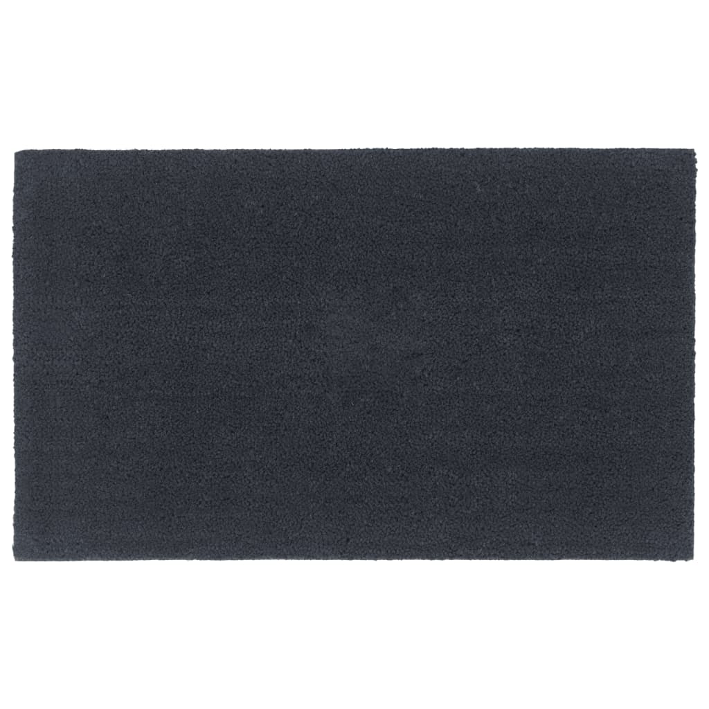 vidaXL Felpudo de fibra de coco gris oscuro 90x150 cm