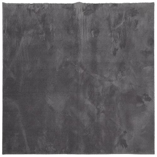 vidaXL Alfombra de pelo corto suave lavable HUARTE antracita 200x200cm (2)