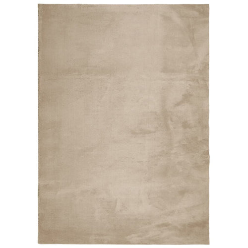 vidaXL Alfombra de pelo corto suave lavable HUARTE arena 240x340 cm (2)
