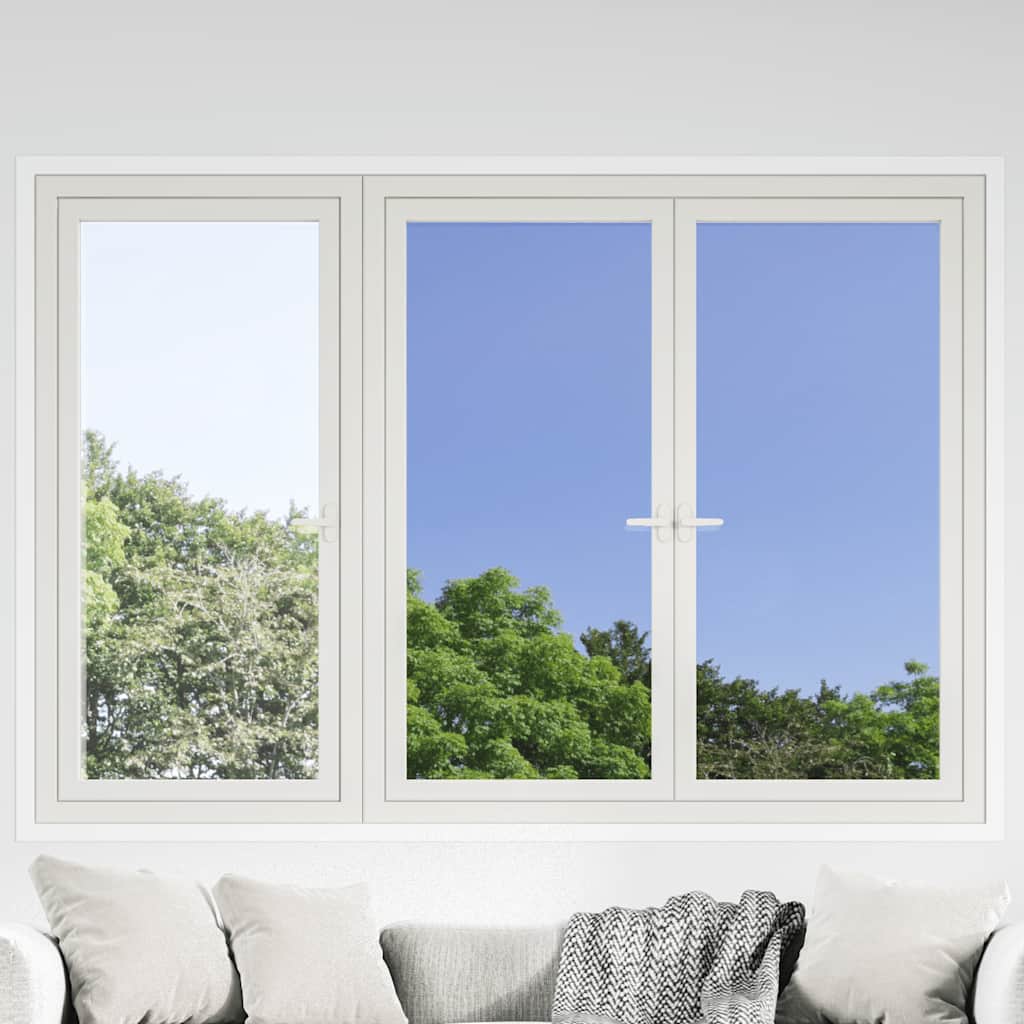 vidaXL Películas solares estáticas efecto reflectante 5 uds plateado