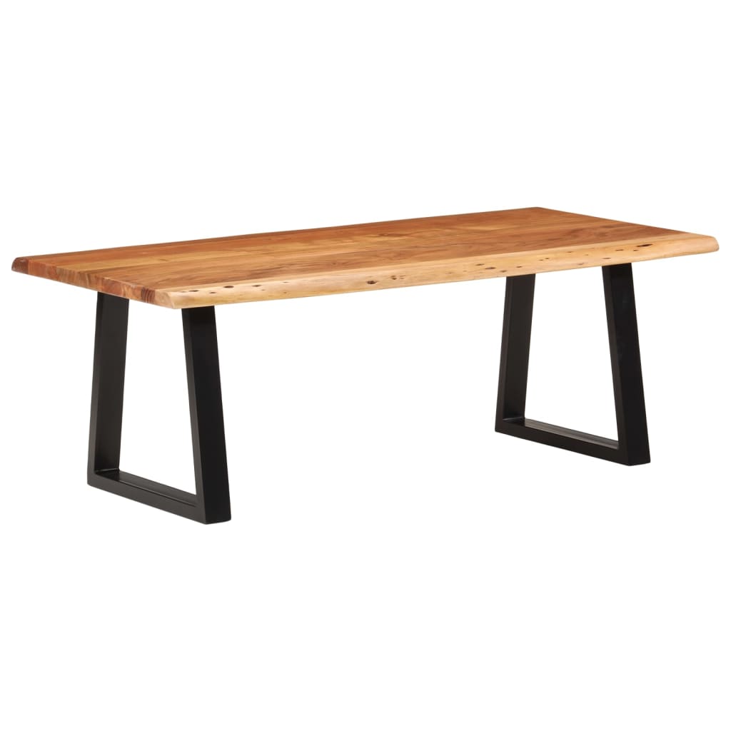 vidaXL Mesa de centro madera maciza acacia 110x55x40 cm