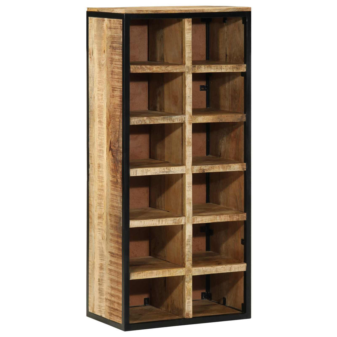 vidaXL Armario Zapatero 50 x 30 x 110 cm Madera de mango maciza Marrón