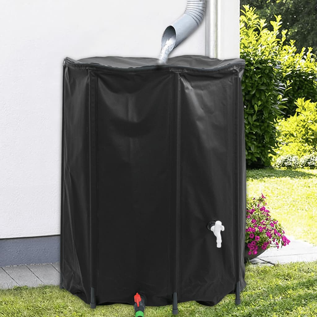 vidaXL Depósito de agua plegable con grifo PVC 750 l