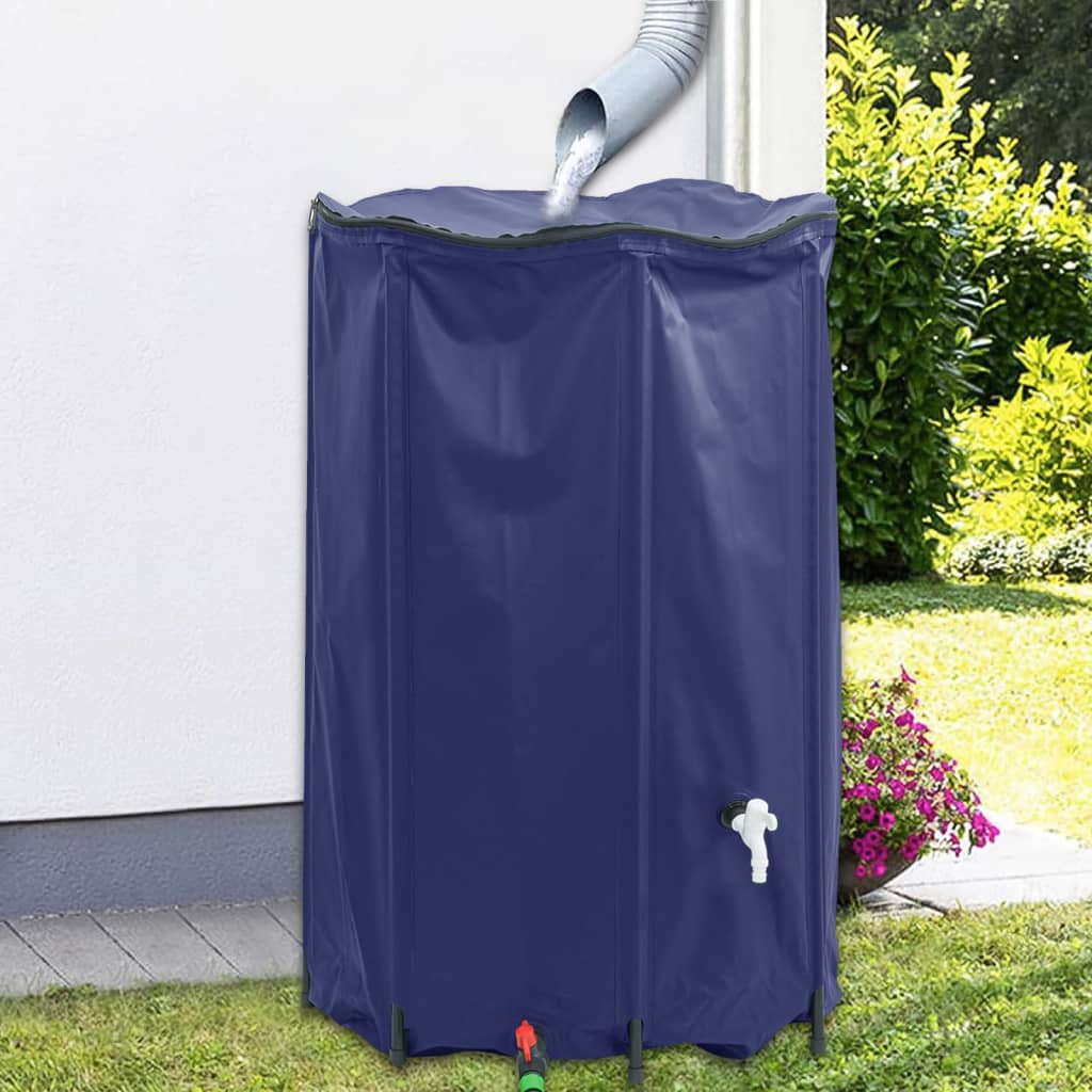 vidaXL Depósito de agua plegable con grifo PVC 1000 l