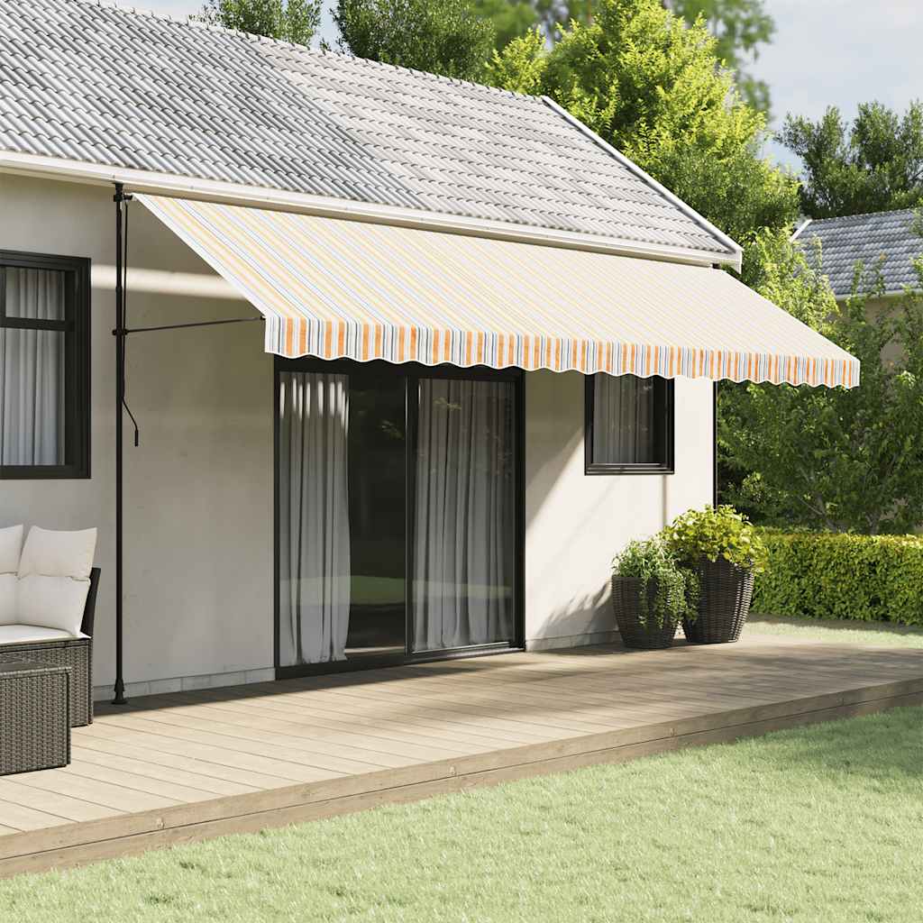 vidaXL Tela de repuesto para toldo multicolor 500x350 cm poliéster