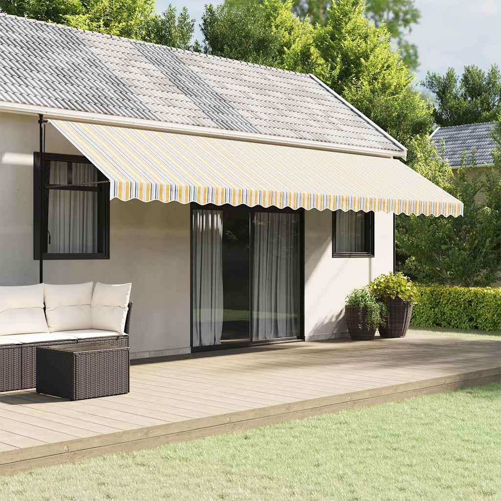 vidaXL Tela de repuesto para toldo multicolor 600x300 cm poliéster