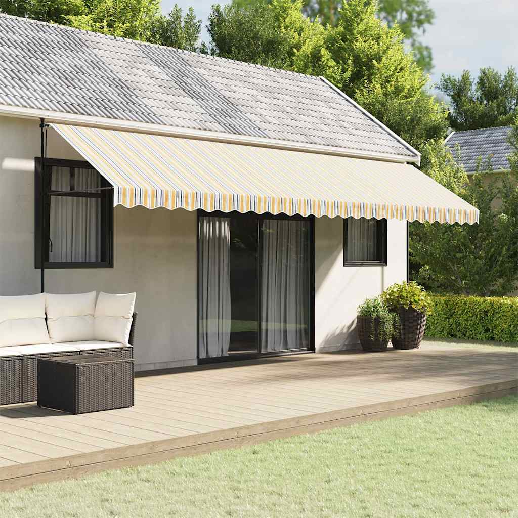 vidaXL Tela de repuesto para toldo multicolor 600x350 cm poliéster