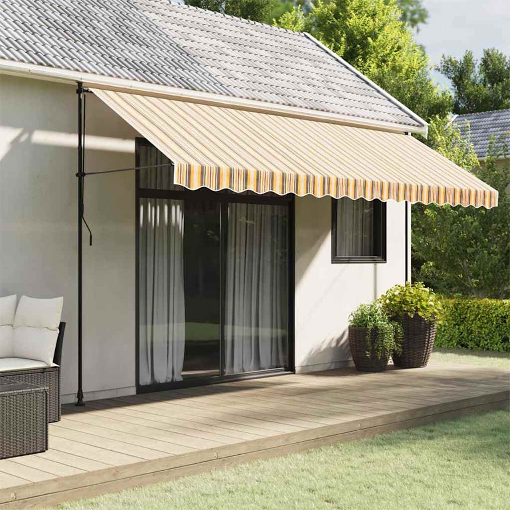 vidaXL Tela de repuesto para toldo multicolor 450x350 cm poliéster