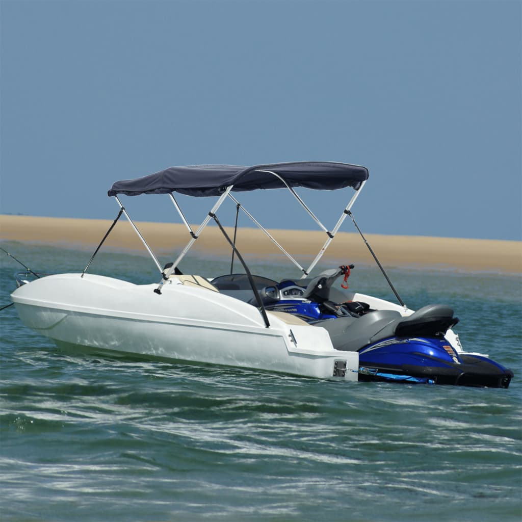 vidaXL Toldo bimini 3 arcos con paredes laterales 183x(170-182)x137 cm