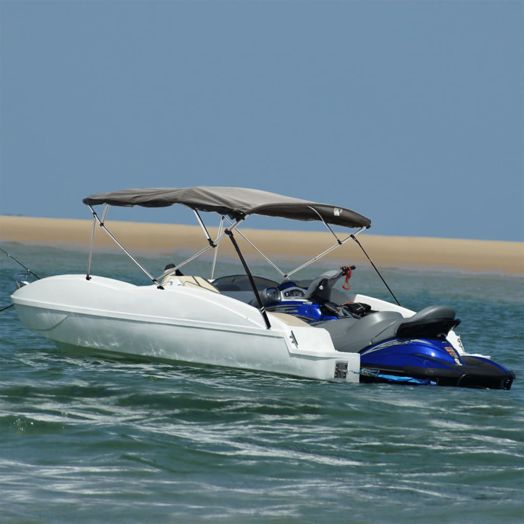 vidaXL Toldo bimini 4 arcos con paredes laterales de malla