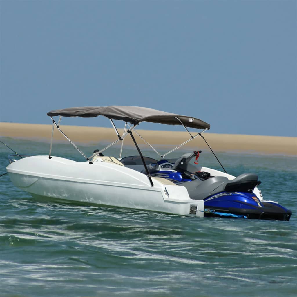 vidaXL Toldo bimini 4 arcos con paredes laterales de malla