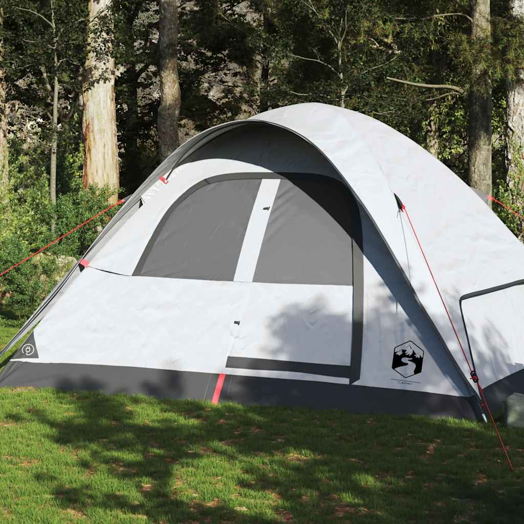 vidaXL Tienda familiar iglú 6 personas tela opaca impermeable blanca