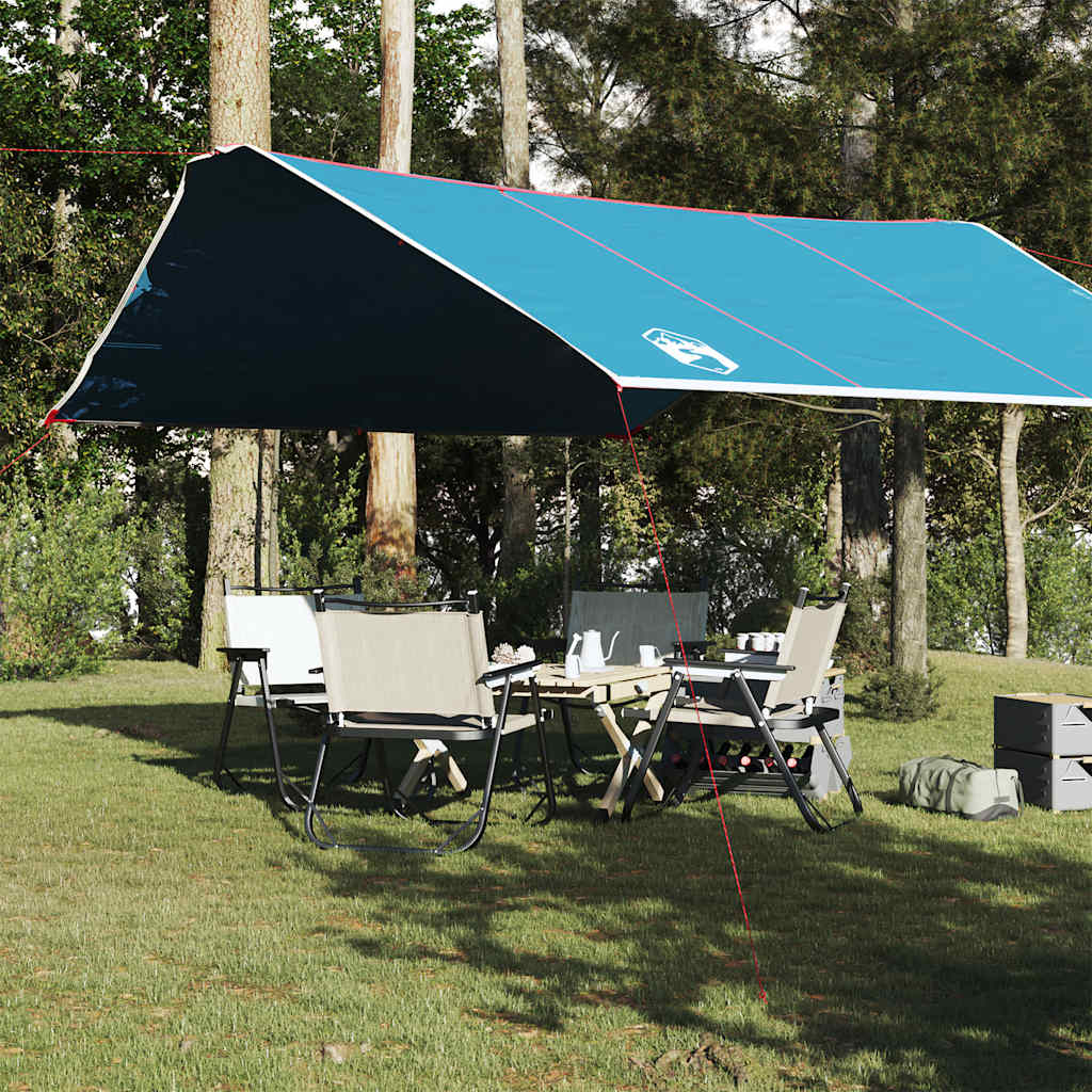 vidaXL Lona de camping impermeable azul 420x440 cm