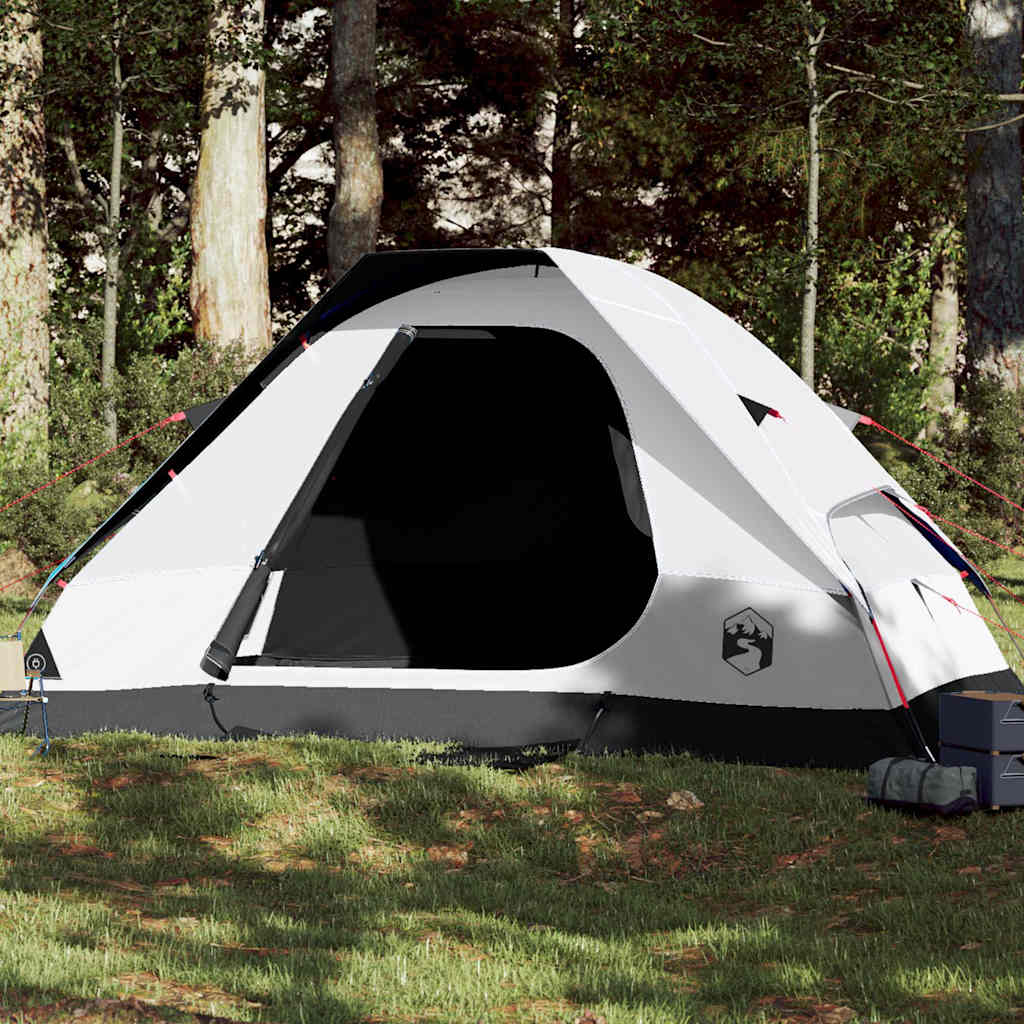 vidaXL Tienda familiar iglú 6 personas tela opaca impermeable blanca