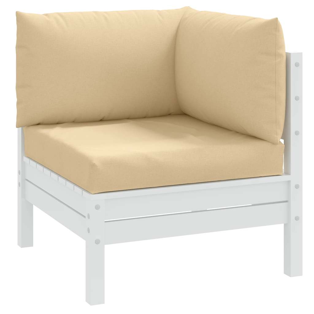 vidaXL Cojines para sofá de palets 3 uds tela beige melange
