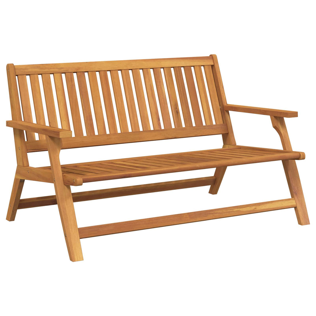 vidaXL Banco de Relajación para Jardín Marrón 122 x 78 x 73 cm