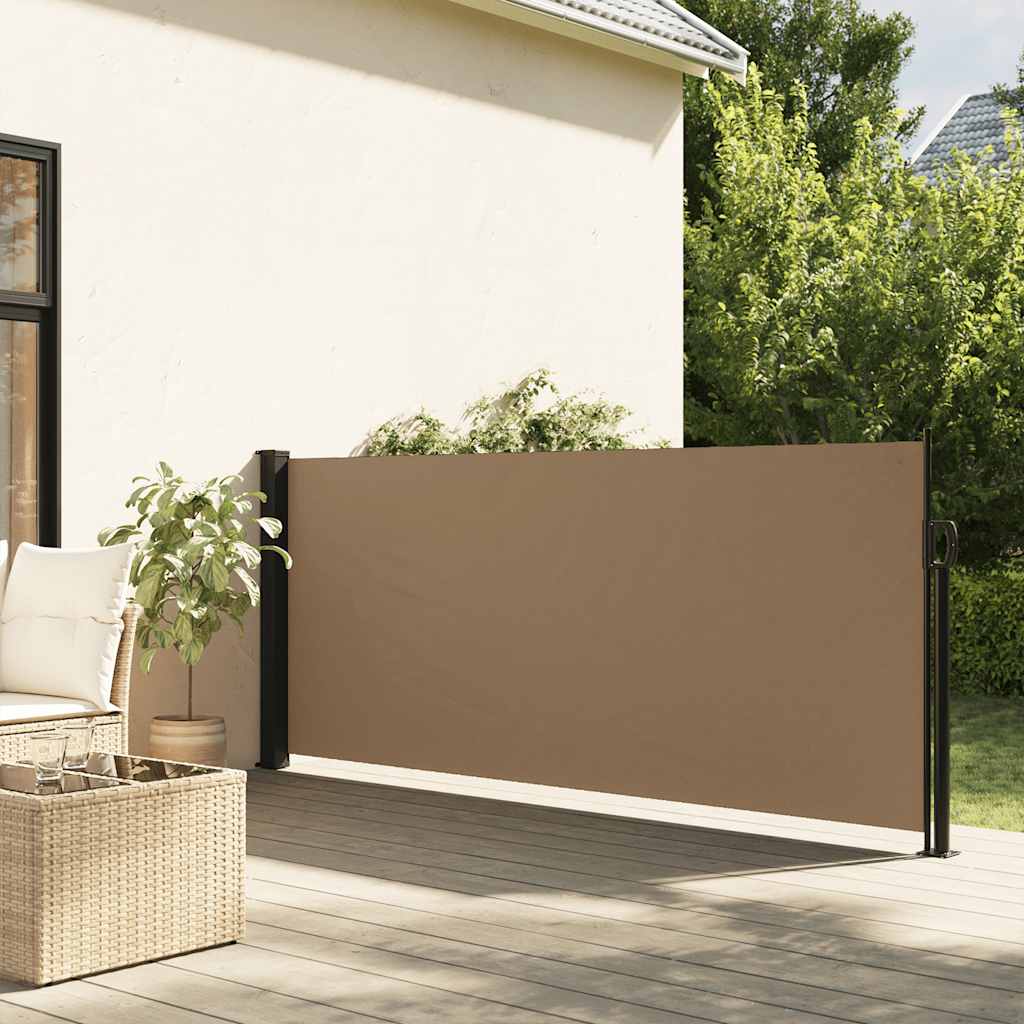 vidaXL Toldo lateral retráctil gris taupe 117x300 cm