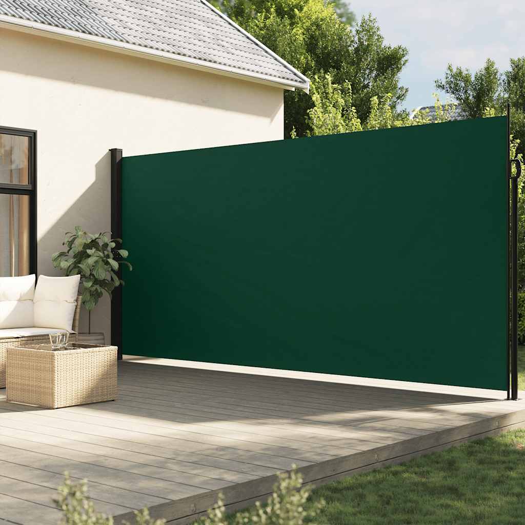 vidaXL Toldo lateral retráctil verde oscuro 200x300 cm