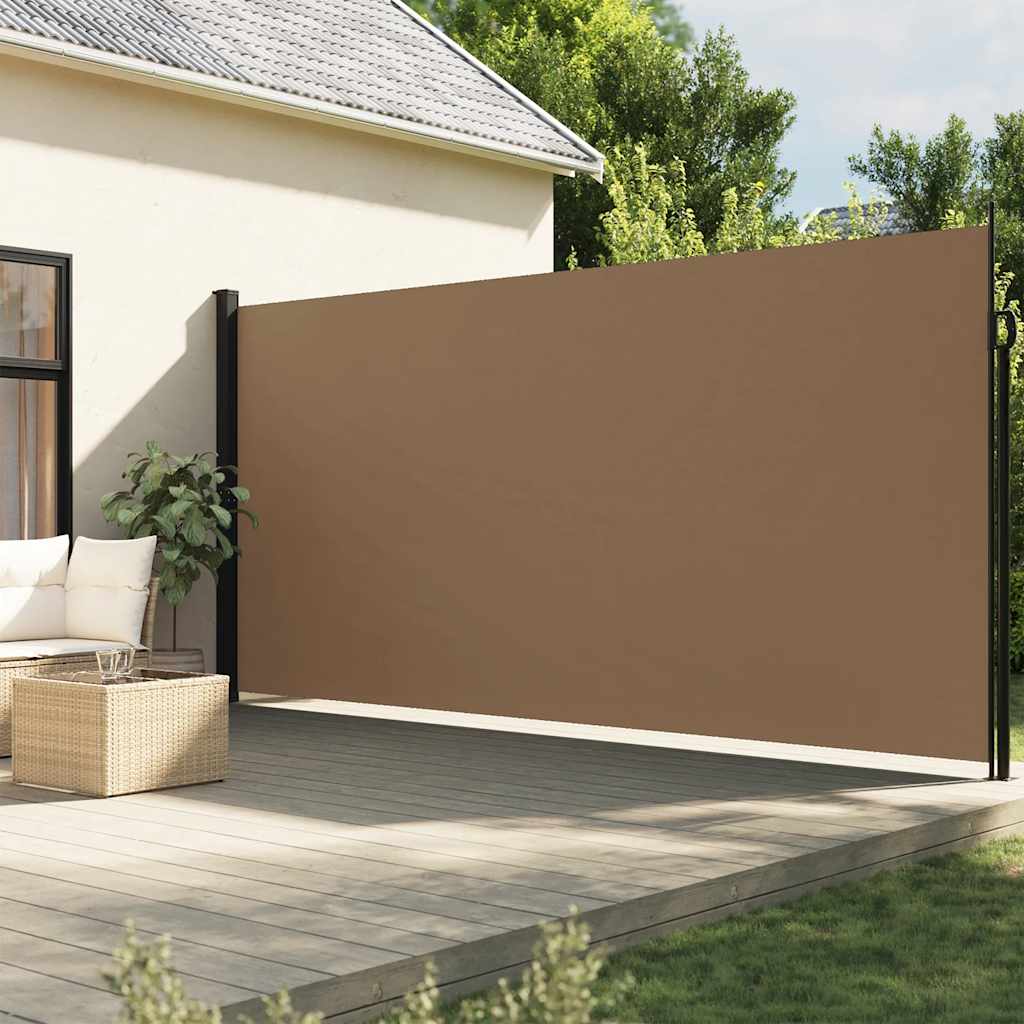 vidaXL Toldo lateral retráctil gris taupe 200x500 cm
