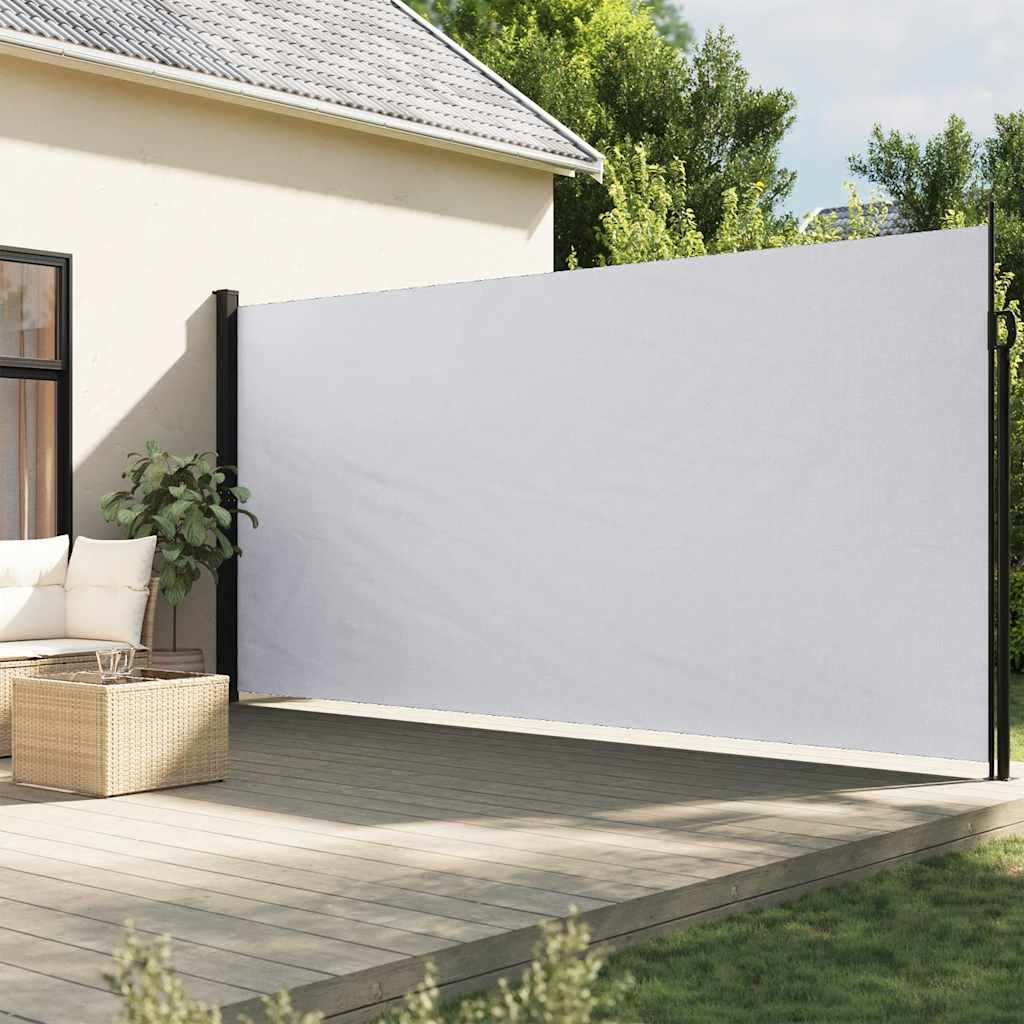 vidaXL Toldo lateral retráctil blanco 220x500 cm