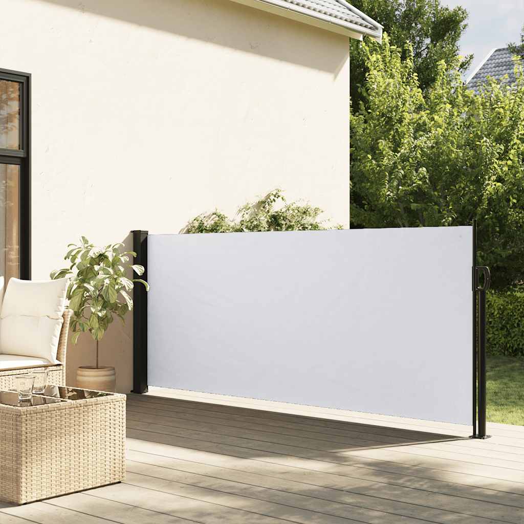 vidaXL Toldo lateral retráctil blanco 120x600 cm
