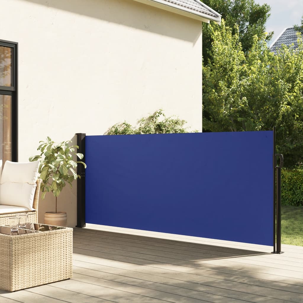vidaXL Toldo lateral retráctil azul 140x600 cm