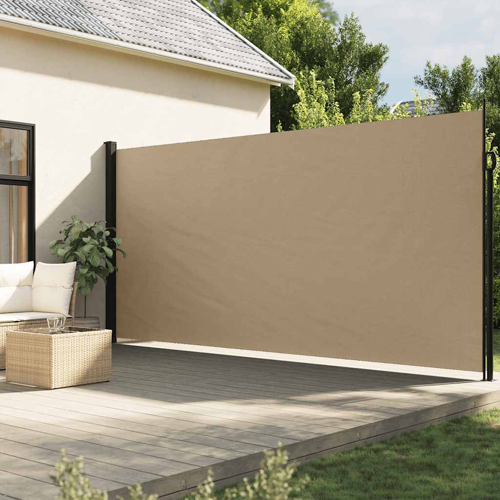 vidaXL Toldo lateral retráctil beige 220x600 cm