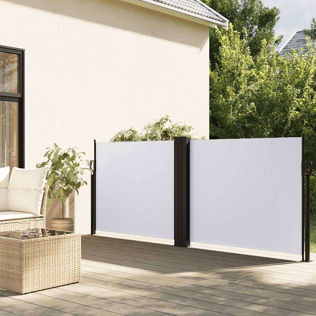 vidaXL Toldo lateral retráctil blanco 120x600 cm
