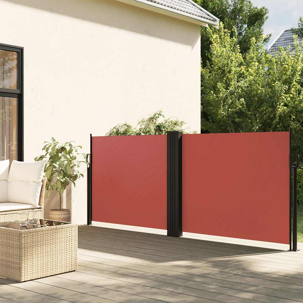 vidaXL Toldo lateral retráctil terracota 120x600 cm