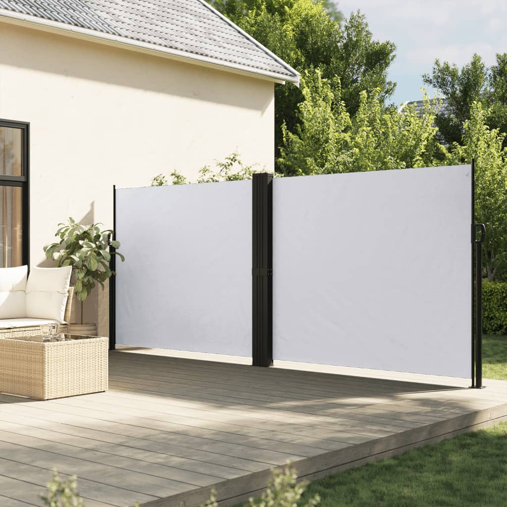 vidaXL Toldo lateral retráctil blanco 180x1000 cm