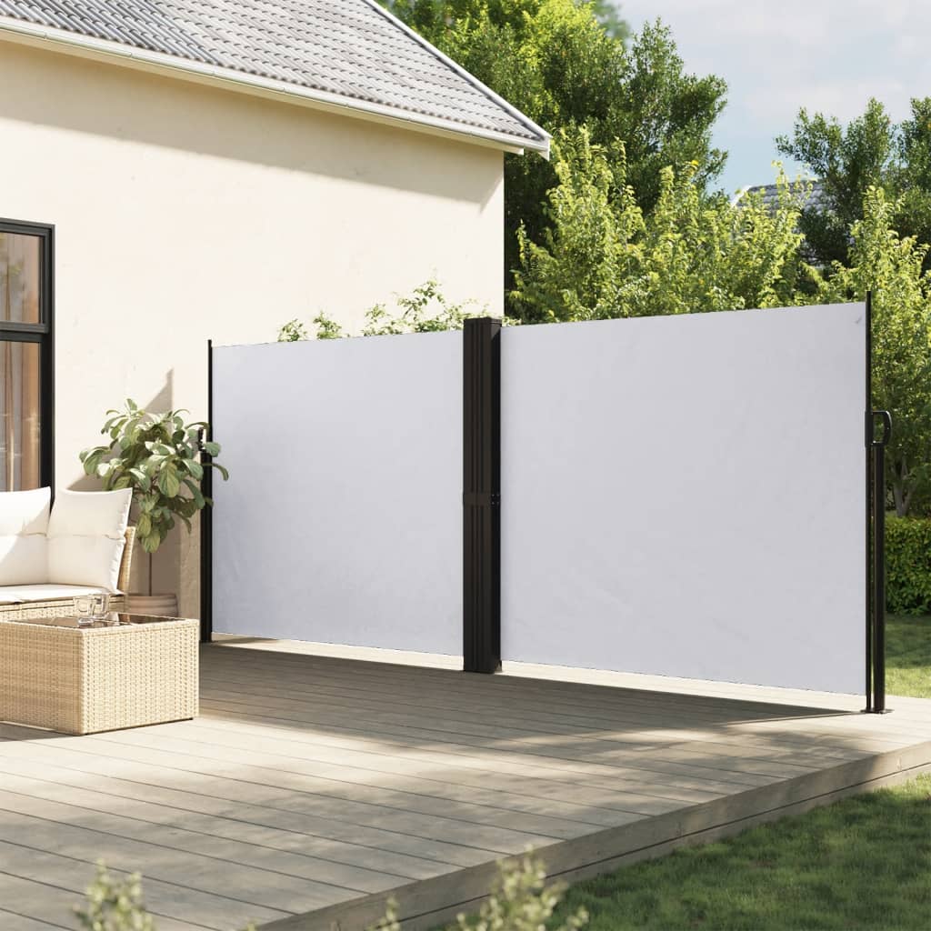 vidaXL Toldo lateral retráctil blanco 180x1200 cm