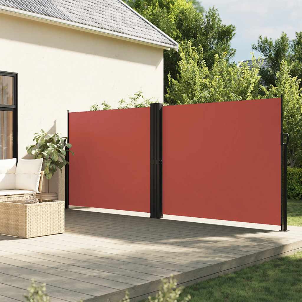 vidaXL Toldo lateral retráctil terracota 180x1200 cm