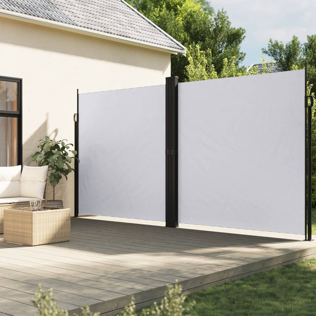 vidaXL Toldo lateral retráctil blanco 200x1200 cm